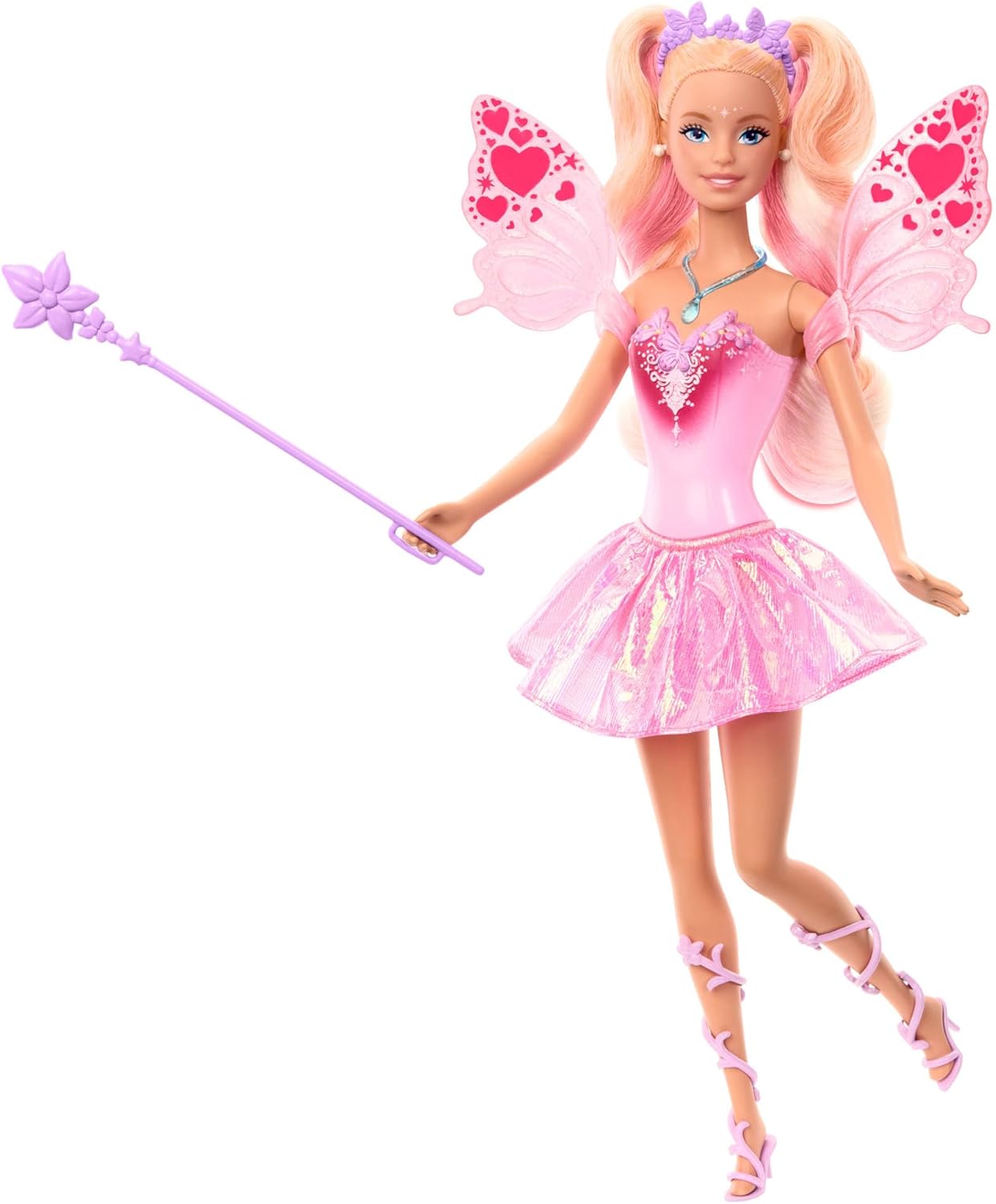 Barbie Fantasy Fairy Doll With Color-Change Wings And Outfit