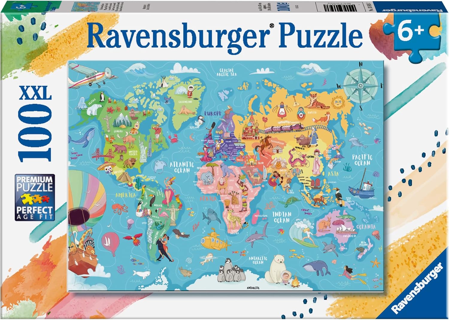 World Map 100 XXL Piece Jigsaw Puzzle
