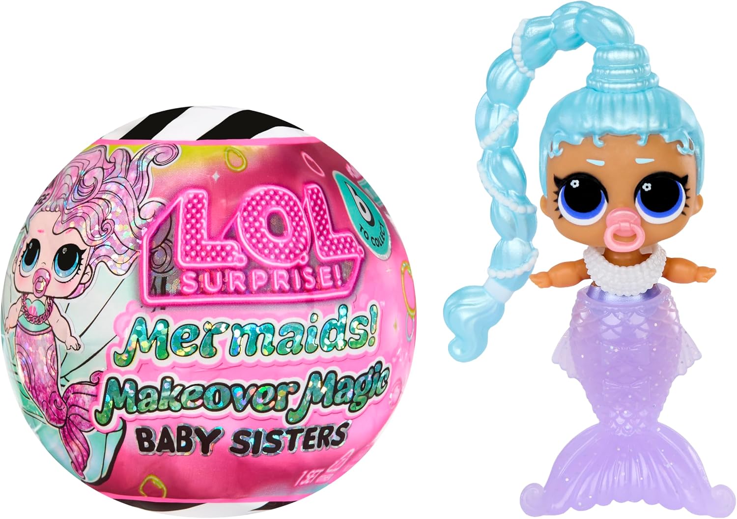 L.O.L. Surprise Mermaids! Makeover Magic Baby Sisters with Color-Change Mermaid Tails