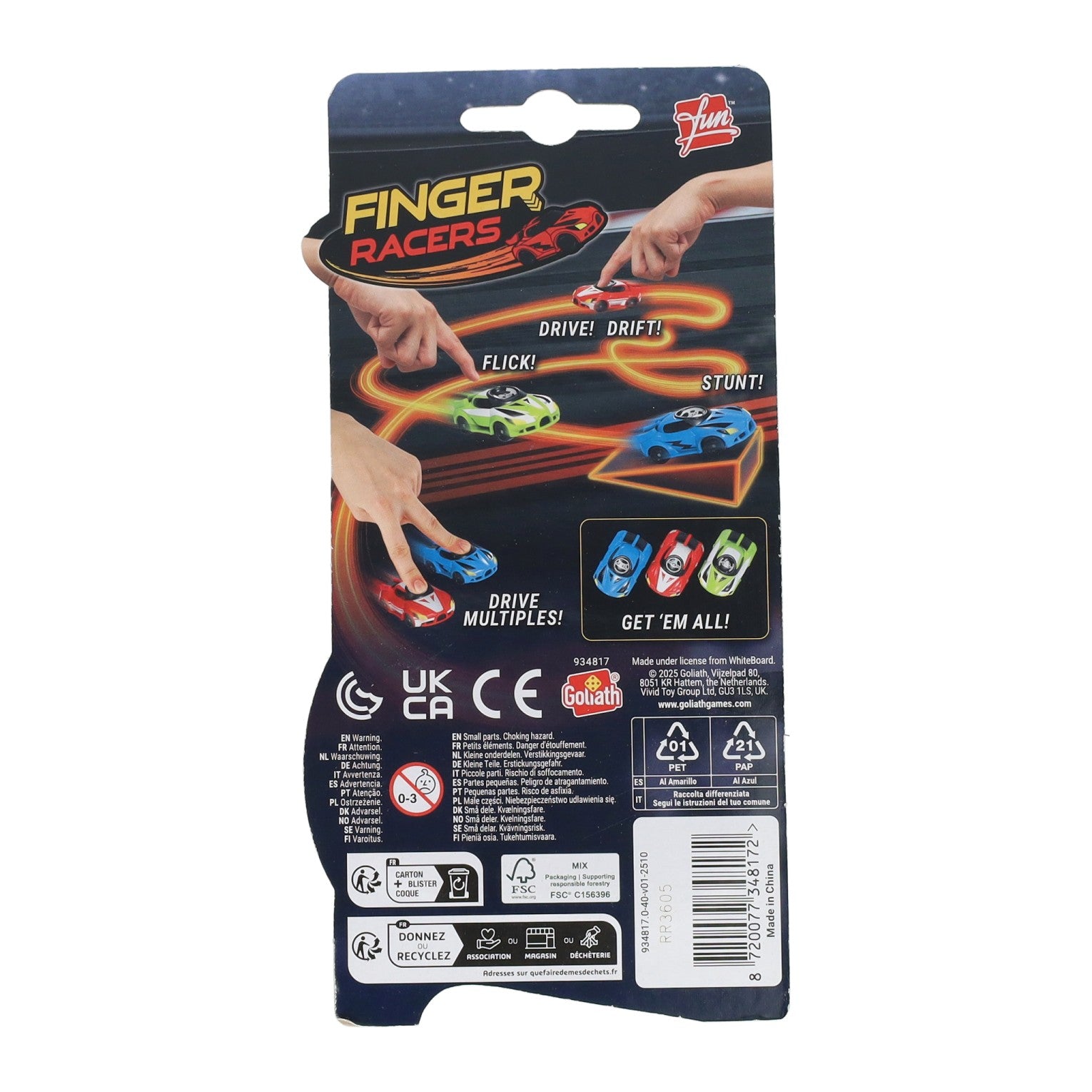 Finger Racers Spinning Cars Assortment