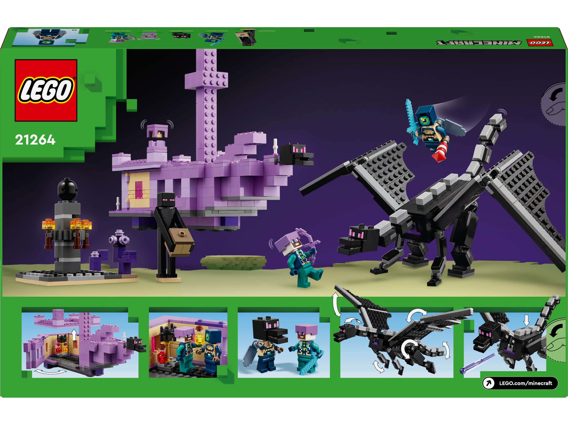 Lego 21264 The Ender Dragon and End Ship