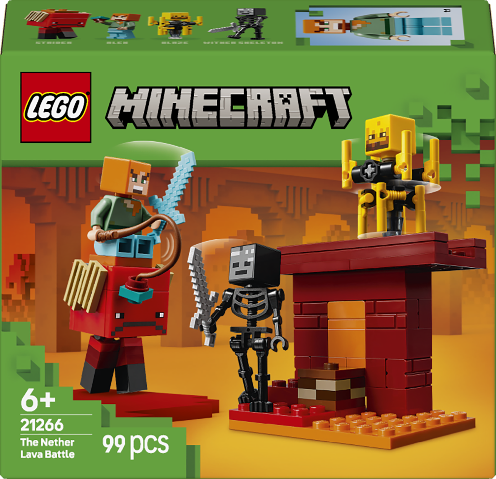 LEGO Minecraft 21266 The Nether Lava Battle