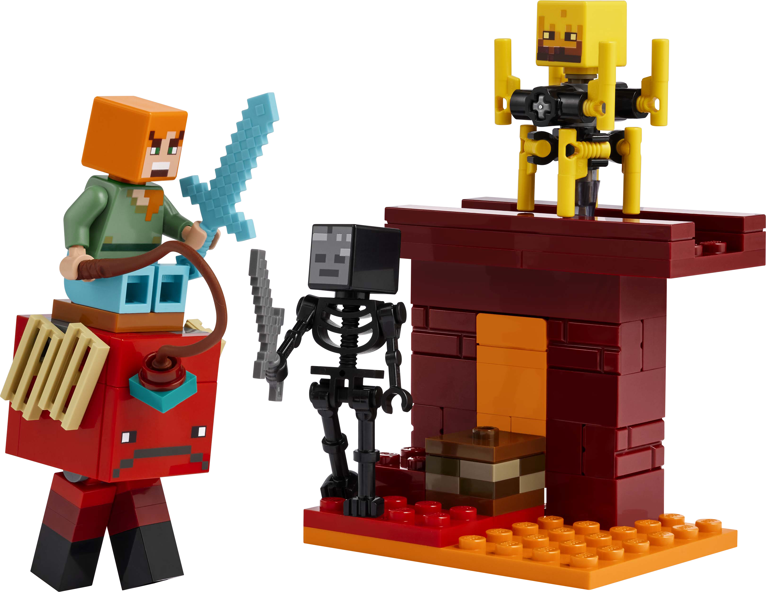 LEGO Minecraft 21266 The Nether Lava Battle