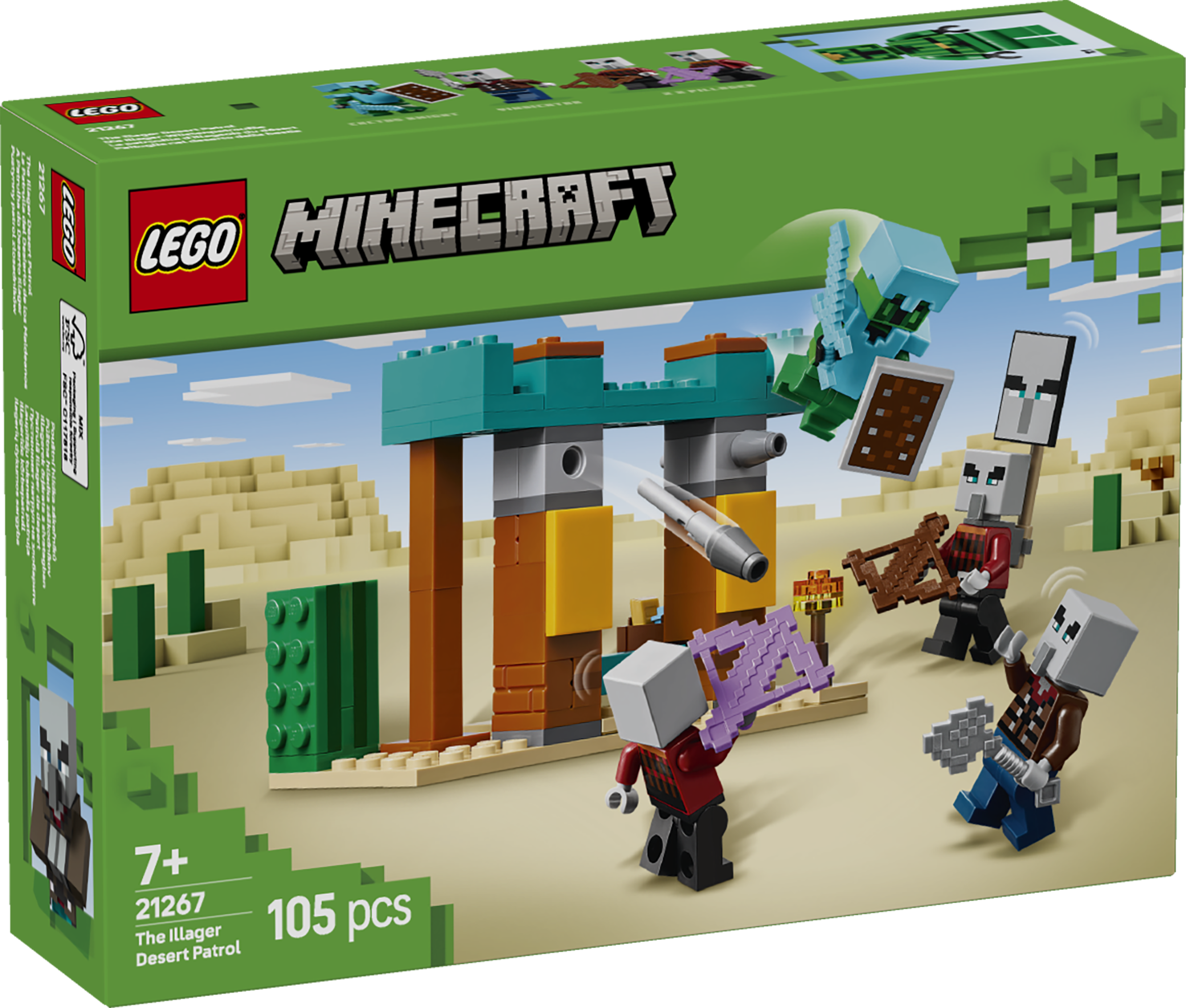 LEGO Minecraft 21267 The Illager Desert Patrol