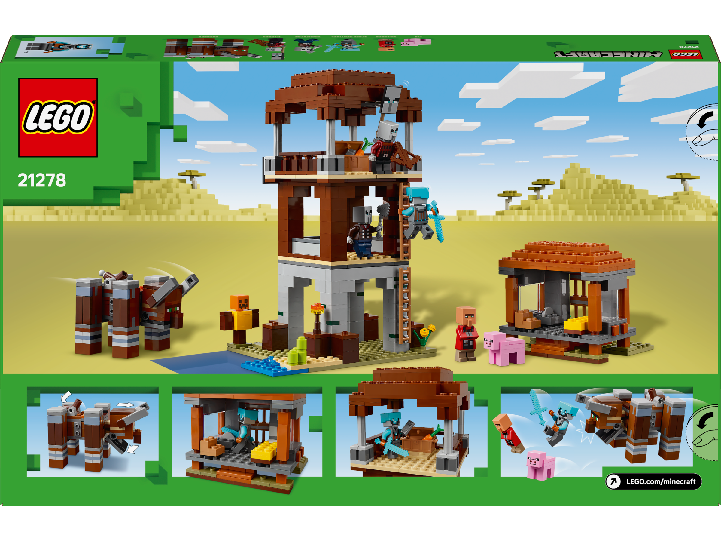 Lego 21278 The Pillager Outpost and Ravager