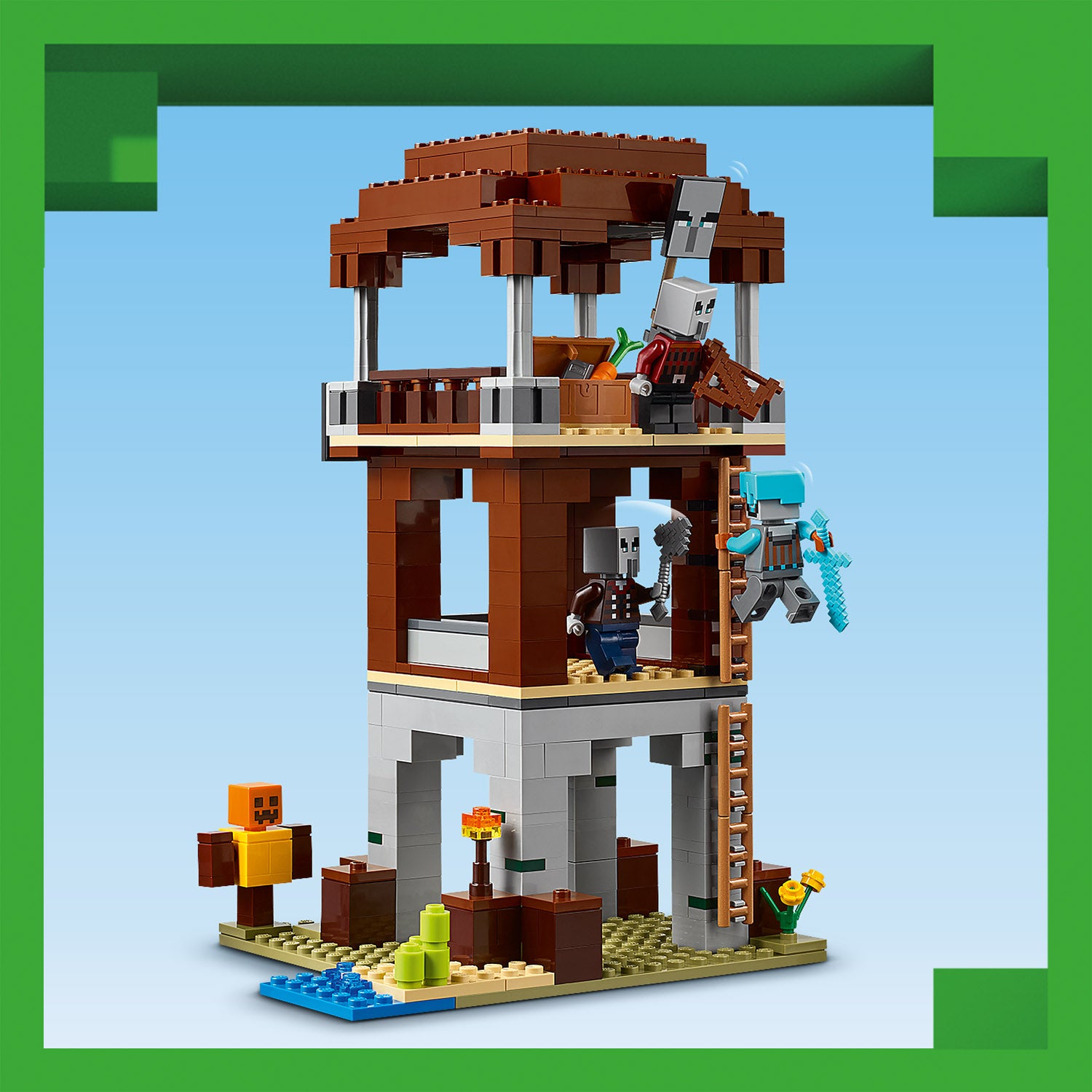 Lego 21278 The Pillager Outpost and Ravager