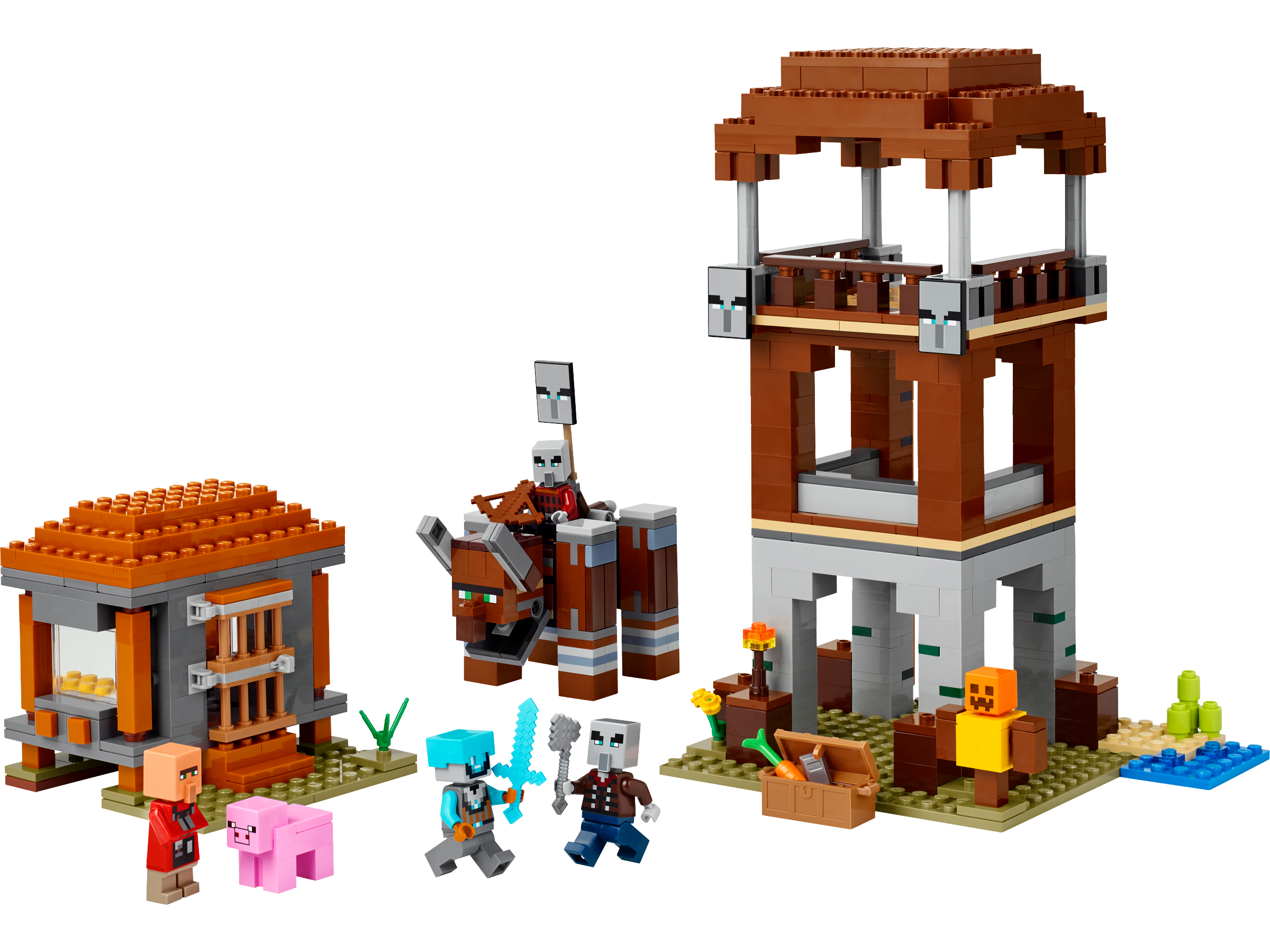 Lego 21278 The Pillager Outpost and Ravager