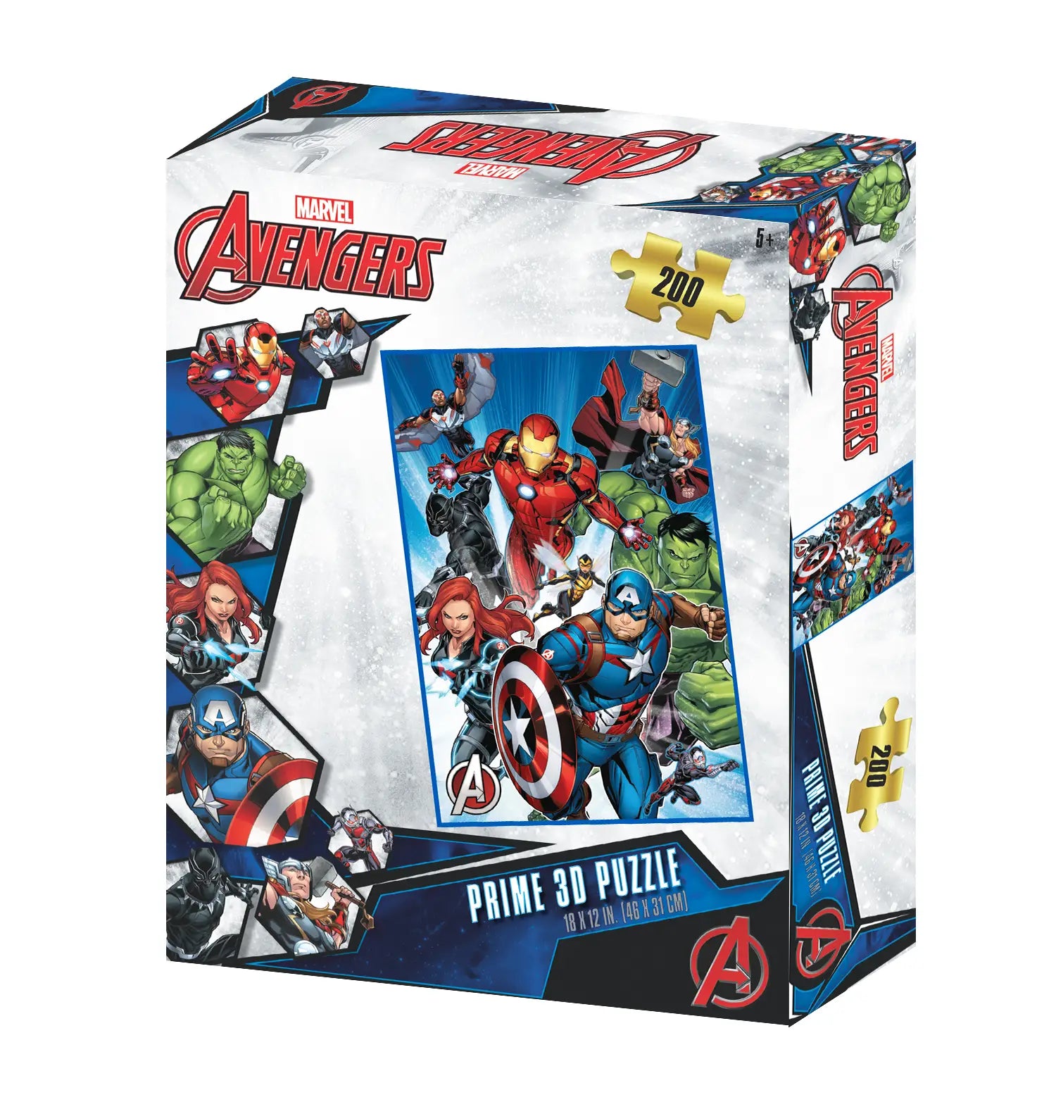 Prime 3D Marvel Avengers 200 Piece Puzzle