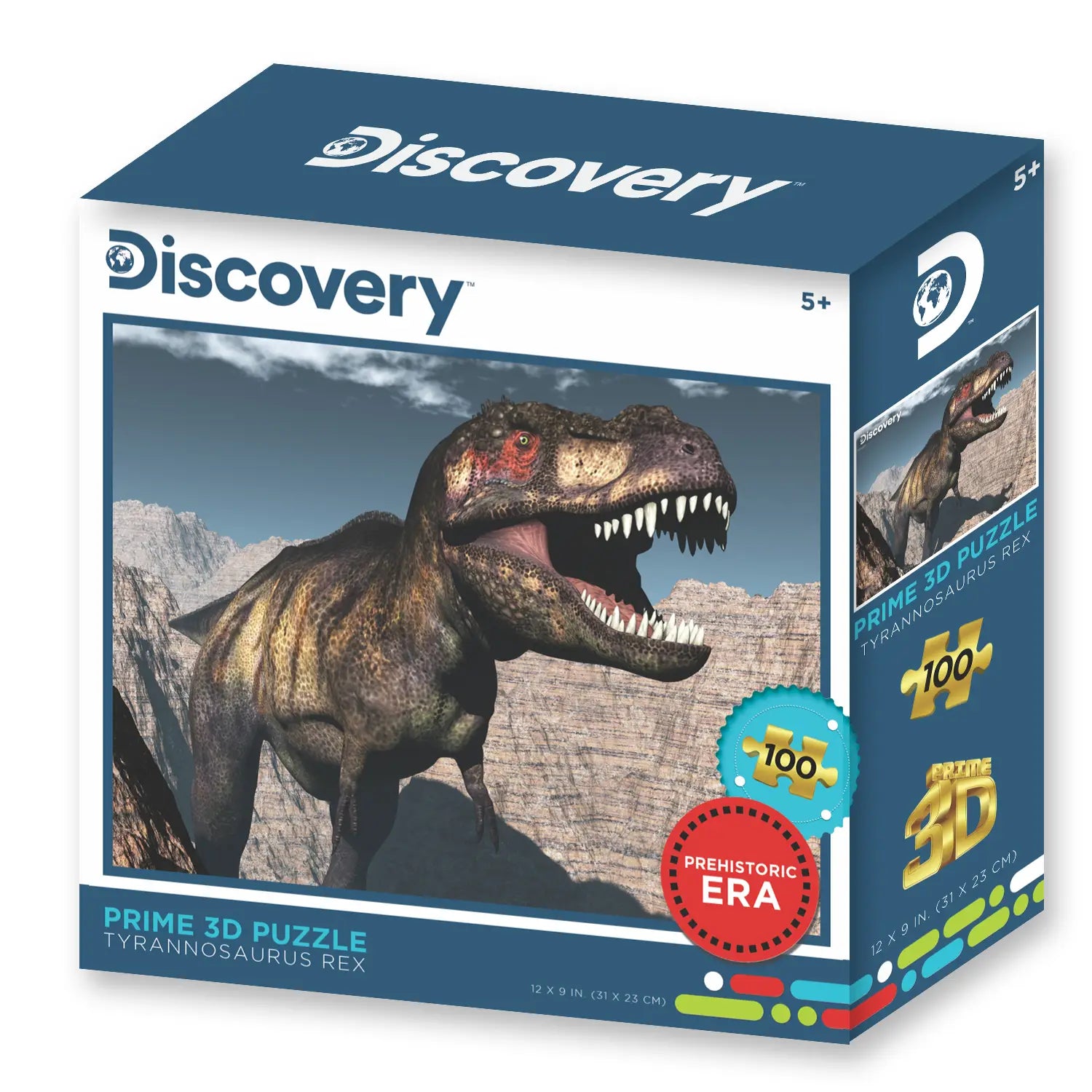 Prime 3D Discovery Tyrannosaurus Rex 100 Piece Jigsaw Puzzle