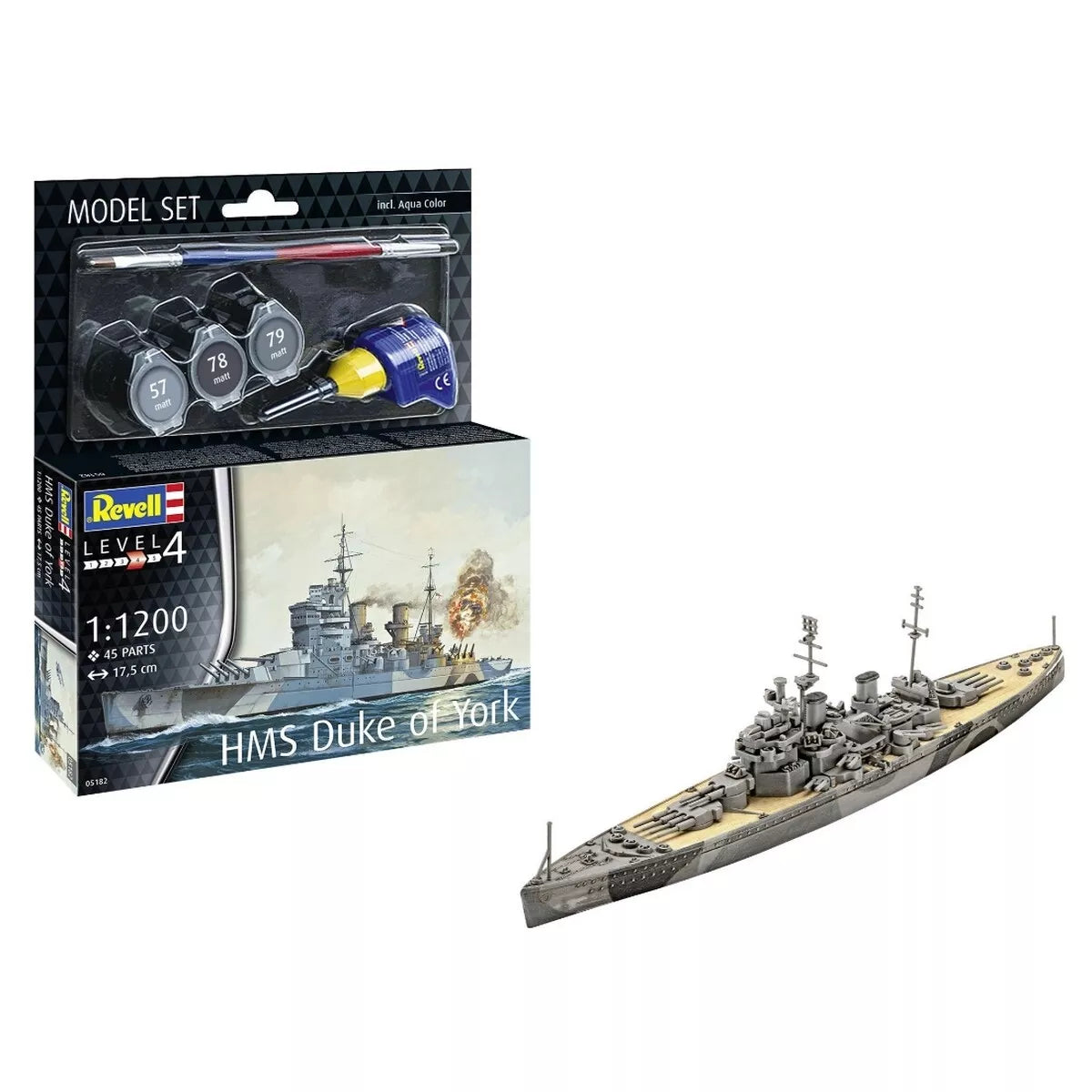 Revel HMS Duke of York Battleship 1:200 Scale Model Kit