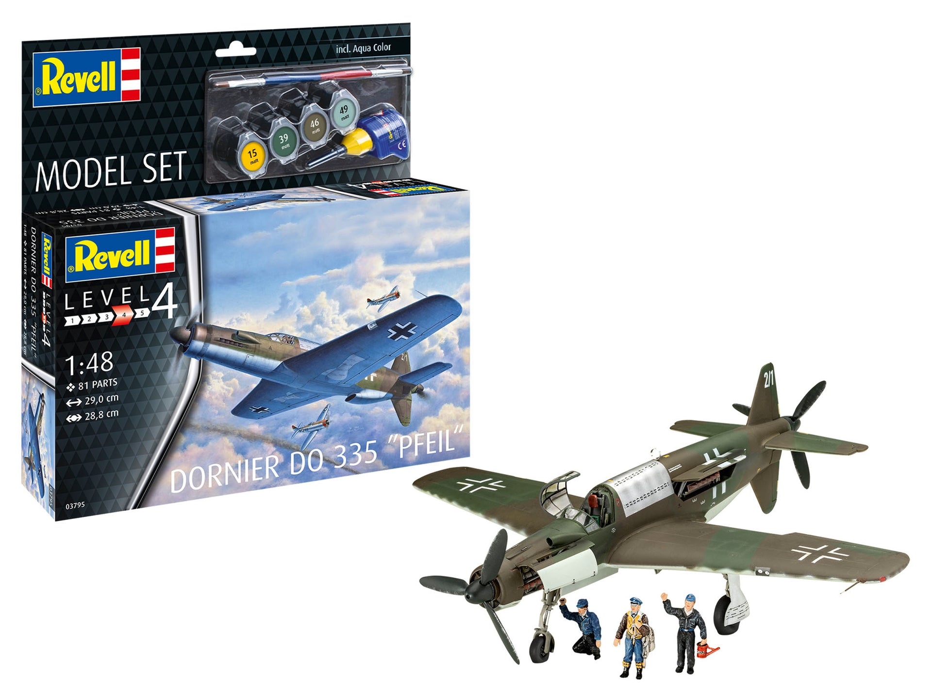 Dornier Do 335 "Pfeil" 1:48 Scale Model Set