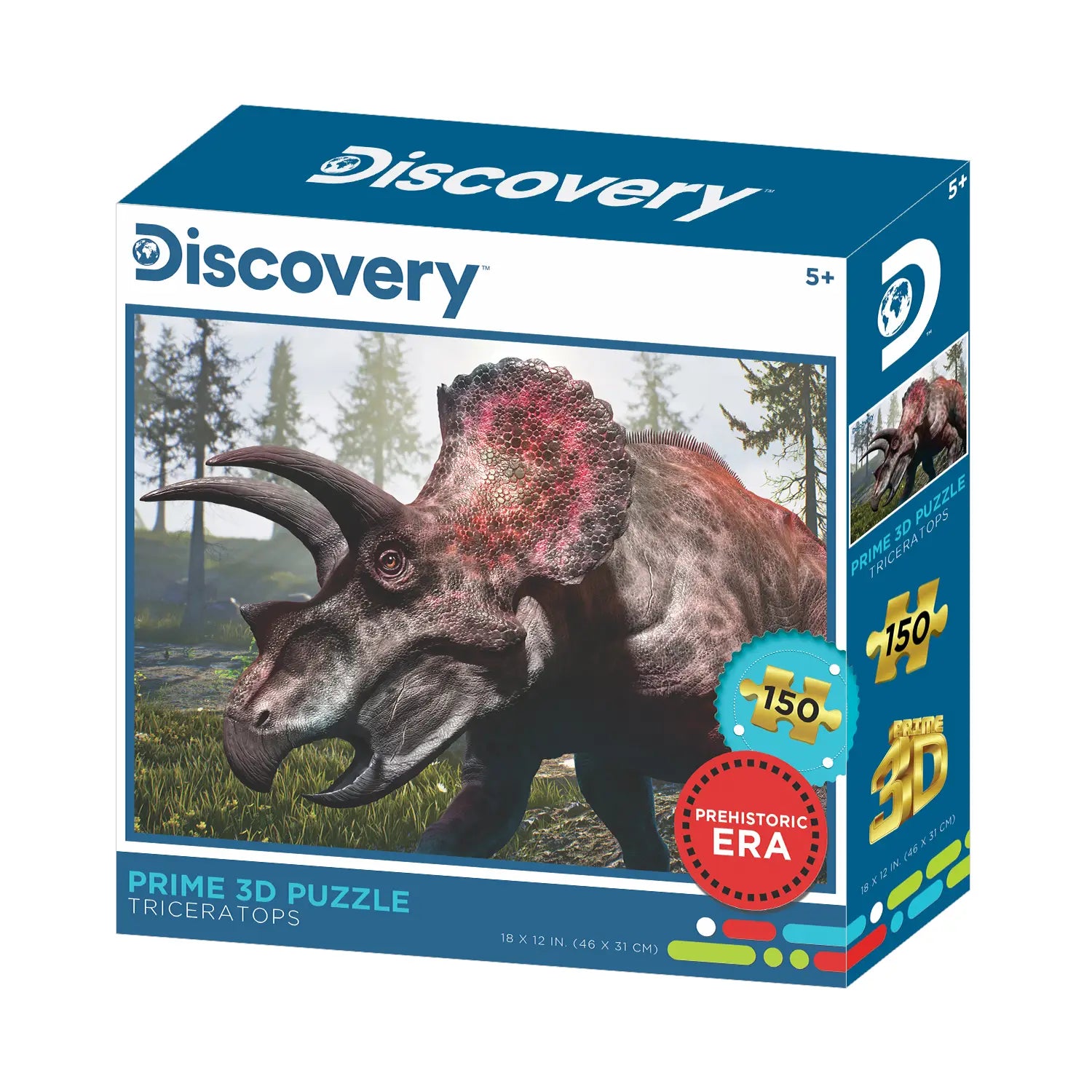 Prime 3D Discovery Triceratops 150 Piece Puzzle