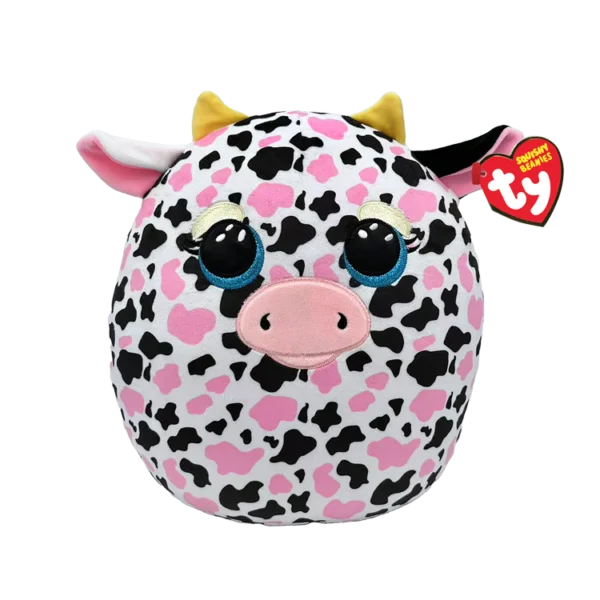 TY Milkshake Cow Squishy Beanie 10"