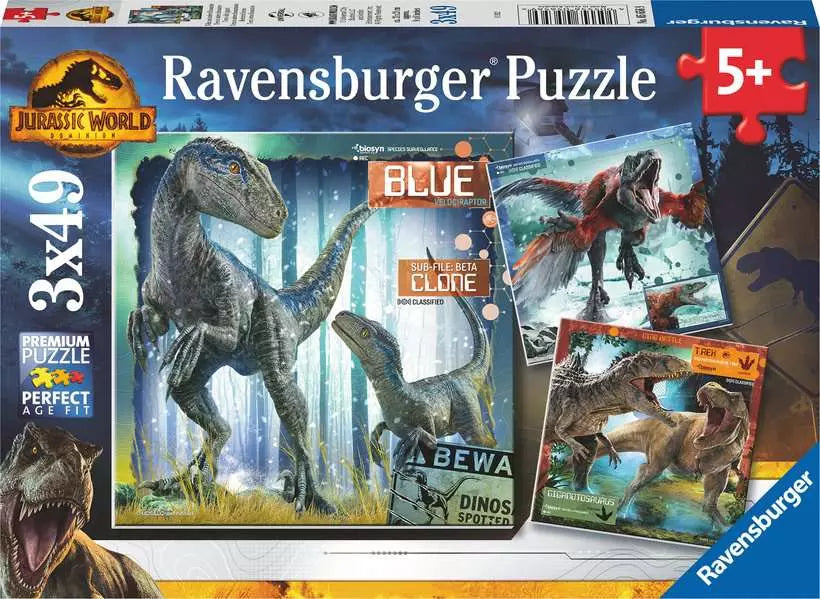 Ravensburger Jurassic World 3x49 piece Jigsaw
