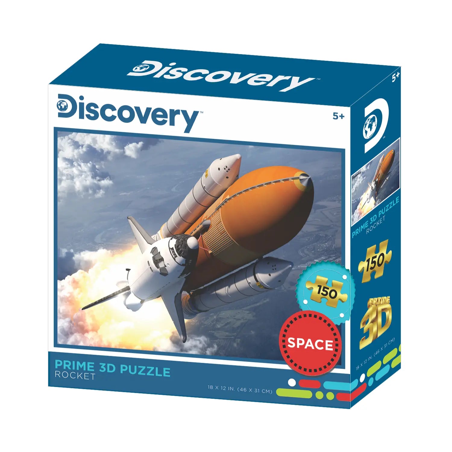 Prime 3D Discovery Rocket 150 Piece Puzzle