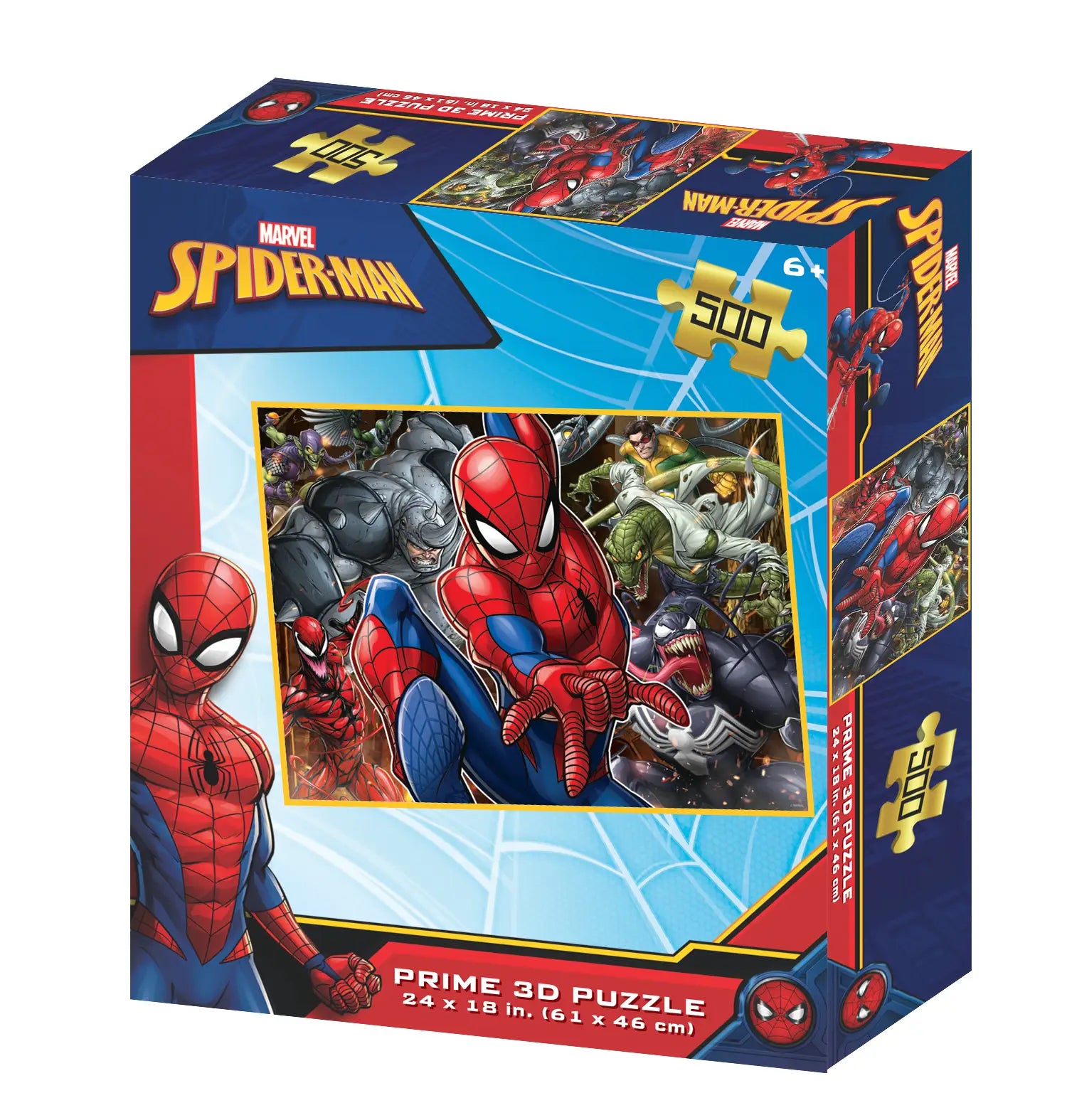 Prime 3D Marvel Spider-Man 500 Piece Jigsaw Puzzle