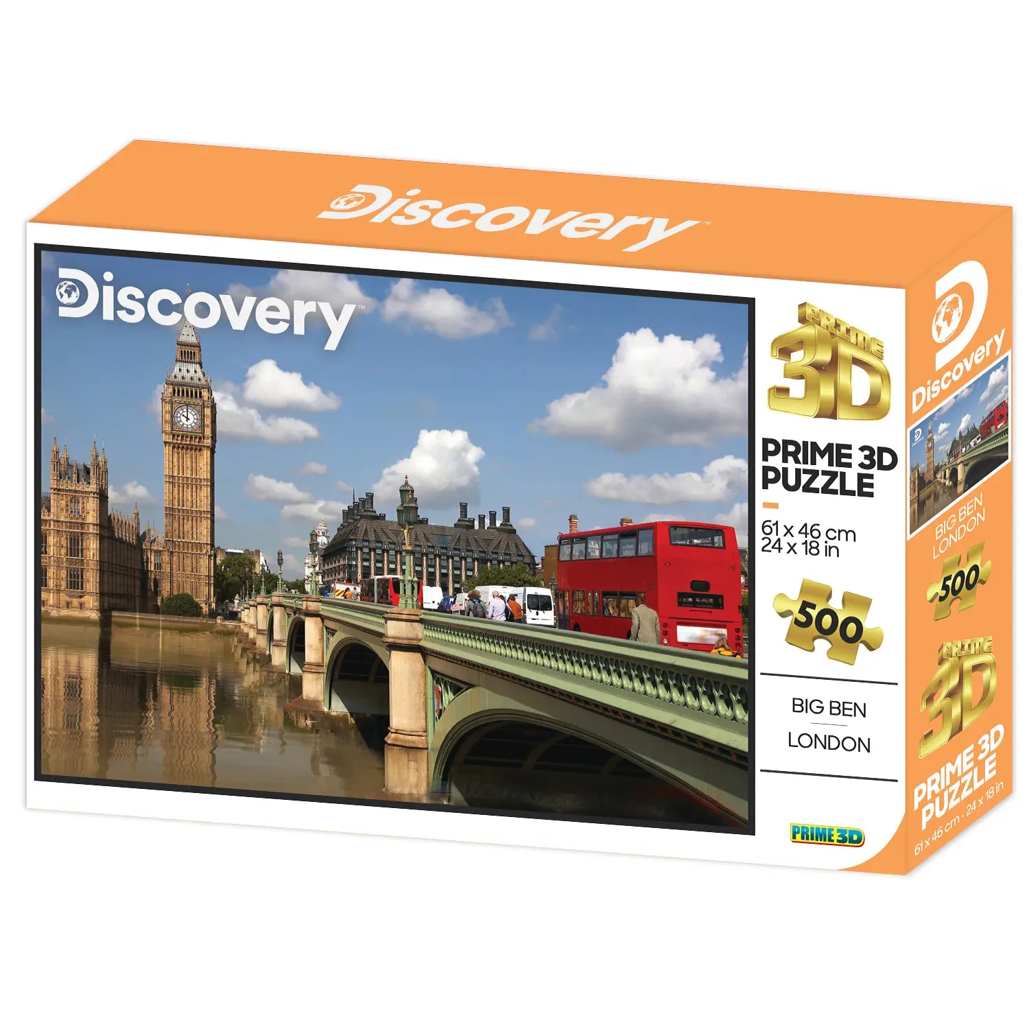 Prime 3D Discovery Big Ben London 500 Piece Jigsaw Puzzle