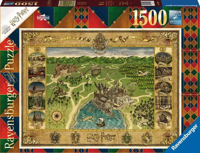 Hogwarts Map 1500 Piece Jigsaw