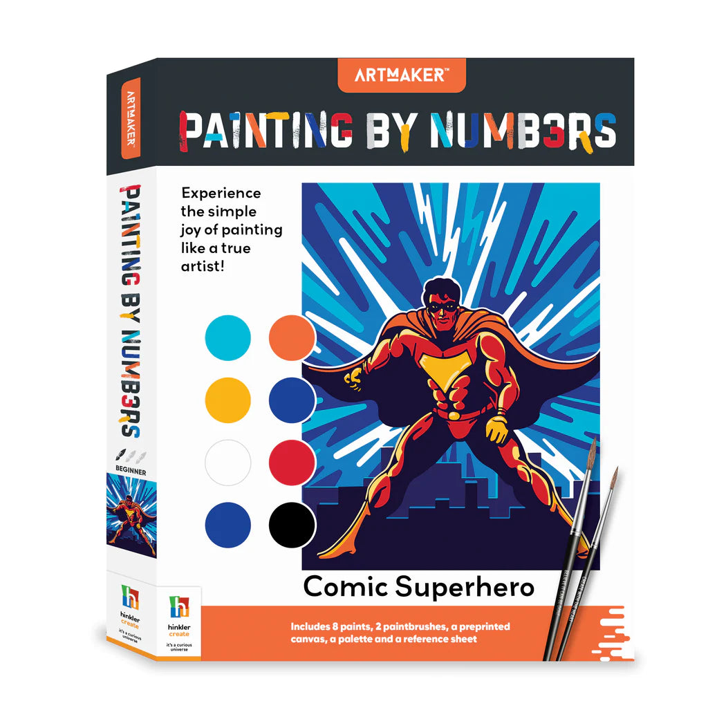 Paint By Numbers Comic Superheros