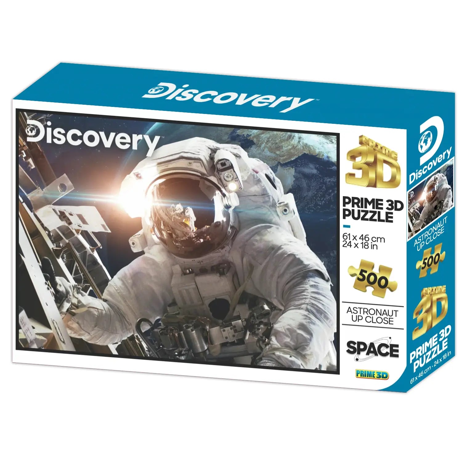 Prime 3D Discovery Astronaut Up Close 500 Piece Jigsaw Puzzle