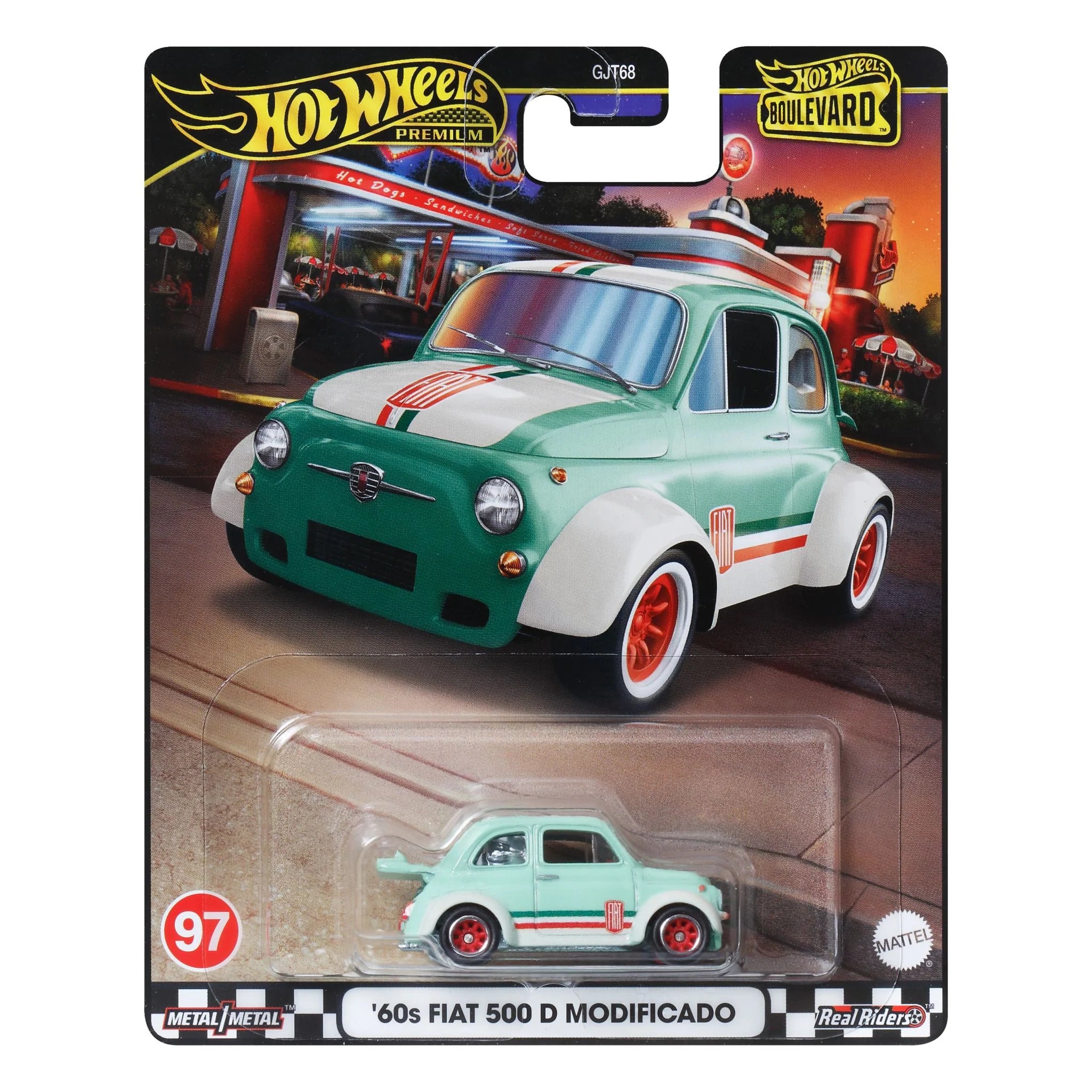 Hot Wheels Boulevard 60s Fiat 500 D Modificado