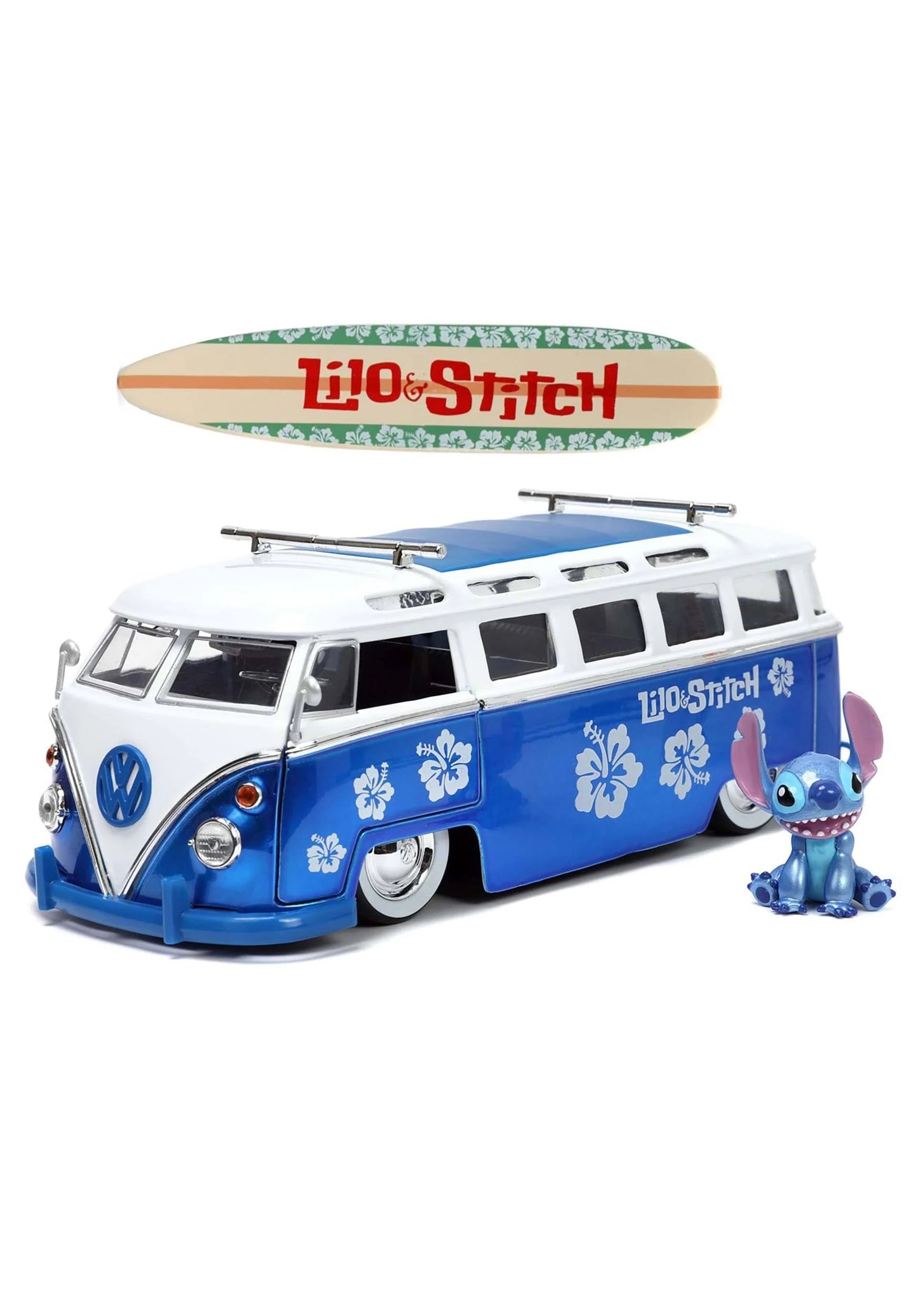 Jada Stitch & Volks Wagen T1 Bus 1 1:24 Die Cast