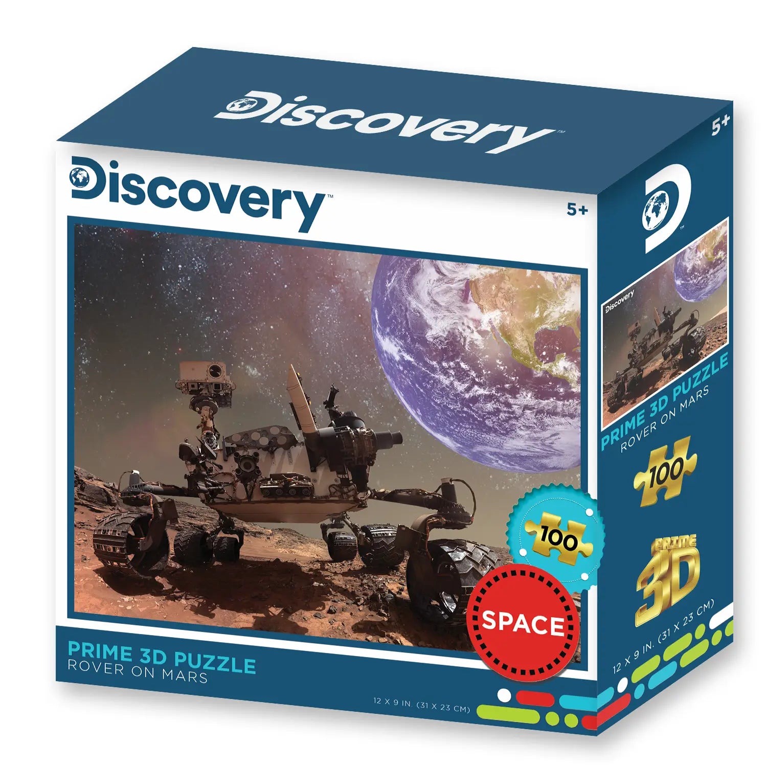 Prime 3D Discovery Rover on Mars 100 Piece Jigsaw Puzzle