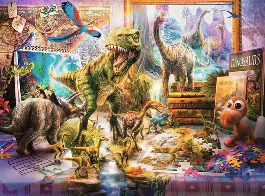 Dino Toys Come to Life 100 Piece Jigsaw Puzzle