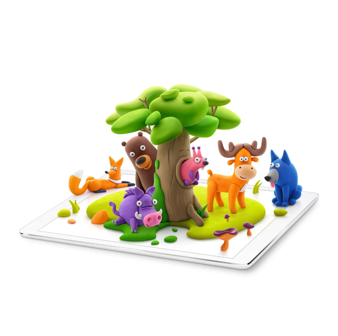 Hey Clay Large Forest Animals Set