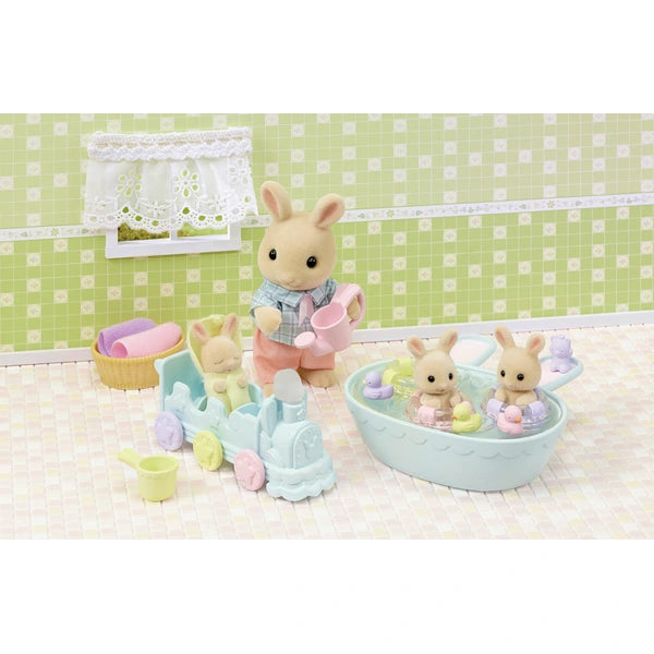 Sylvanian Families Triplets Baby Bathtime Set