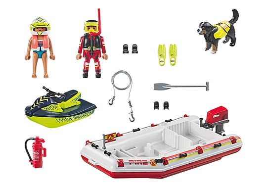 Playmobil Fireboat with Water Scooter