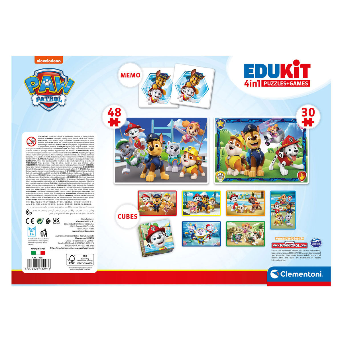 Paw Patrol 4 in 1 Puzzle