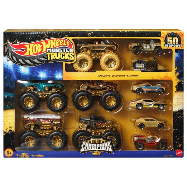 Hot Wheels Monster Trucks Trophy Champions Multipack