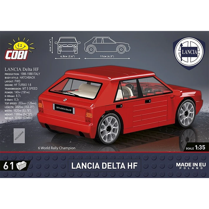 Cobi 24508 Lancia Delta HF 61 Piece Set