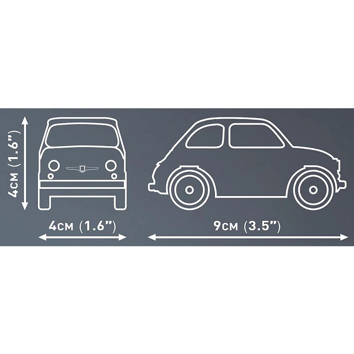 Cobi 24514 Fiat Arbarth 70 Piece Set