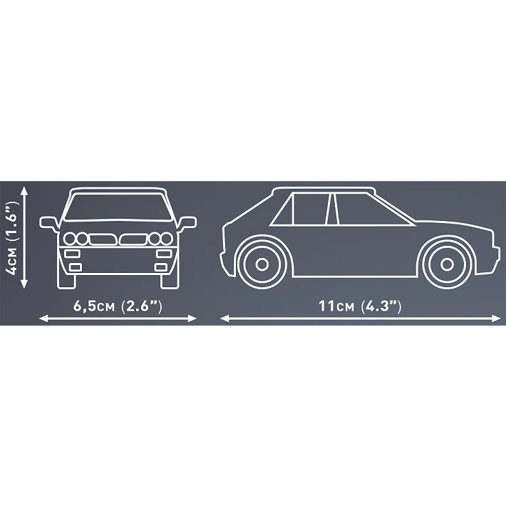 Cobi 24515 Lancia Delta HF Integrale  61 Piece Set