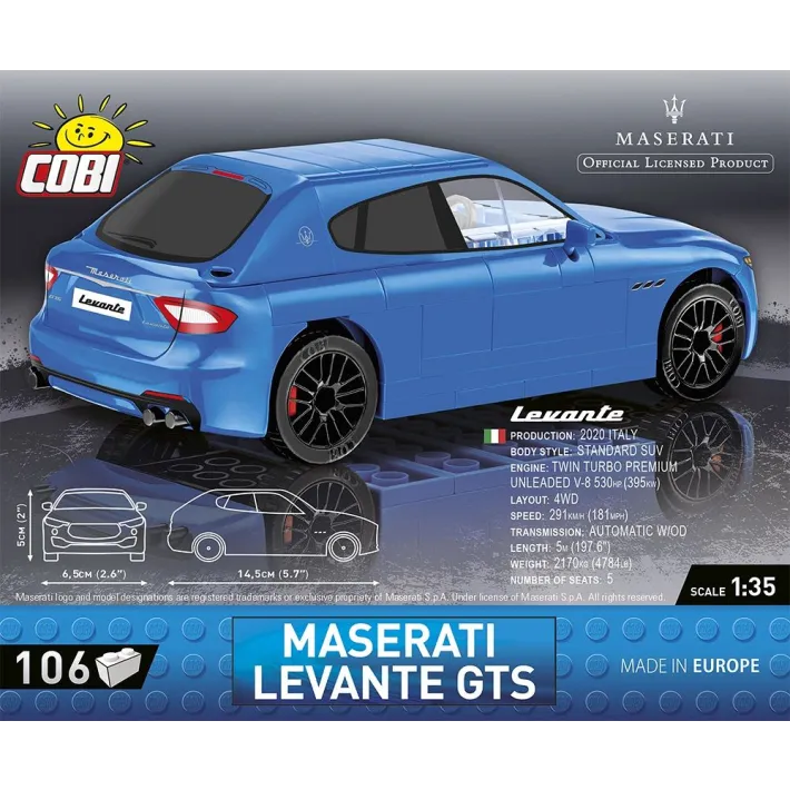 Cobi 24569 Maserati Levente GTS 106 Piece Set