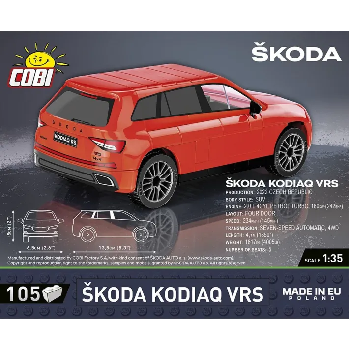 Cobi 24584 Skoda Enyak VRS 105 Piece Set
