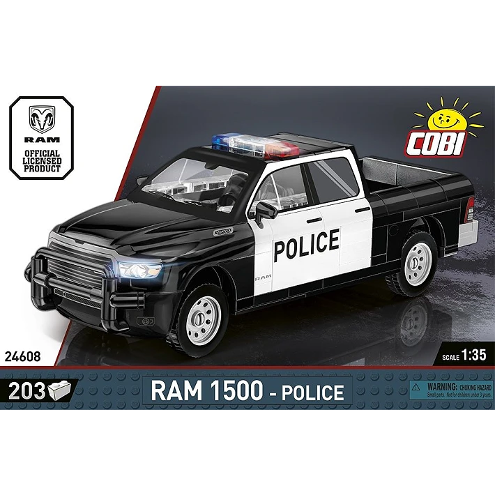 Cobi 24608 Dodge Ram Police Pick-Up 203 Piece Set