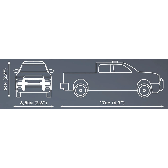 Cobi 24608 Dodge Ram Police Pick-Up 203 Piece Set
