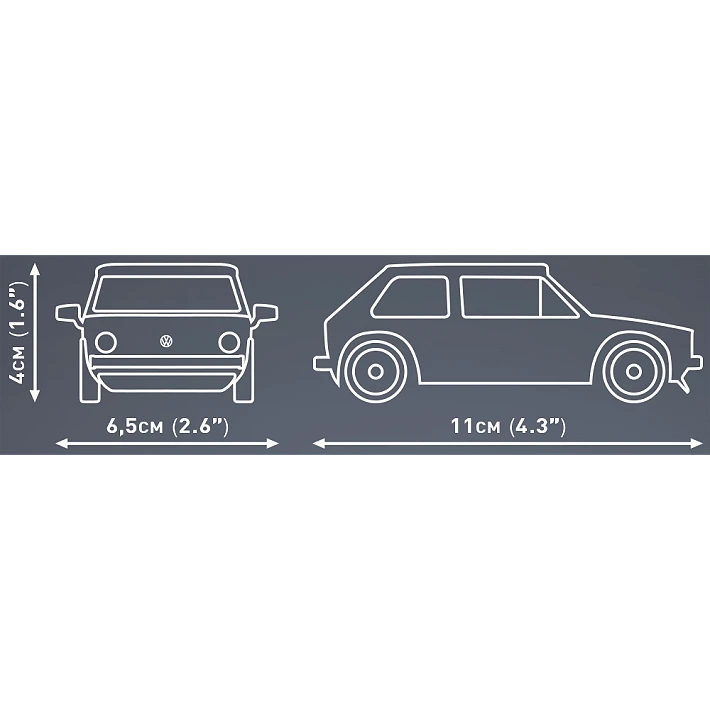 Cobi 24613 VW Golf 1974 68 Piece Set