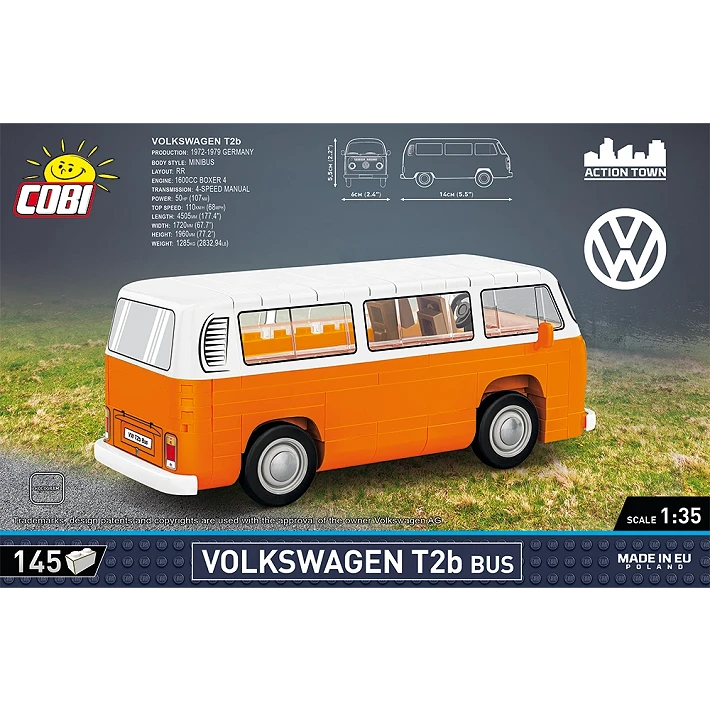 Cobi 24621 VW T2B Minibus 154 Piece Set