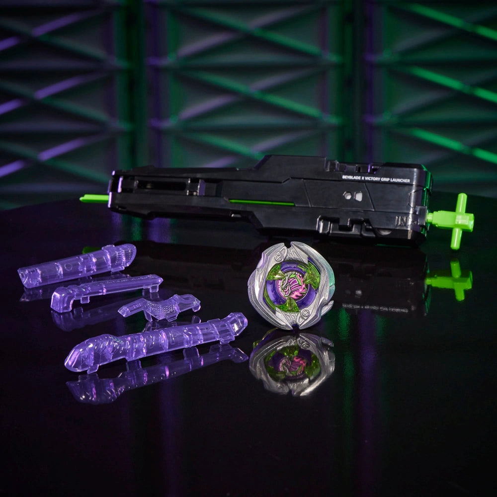 Beyblade X - Saber Samurai Victory Grip Launcher Set