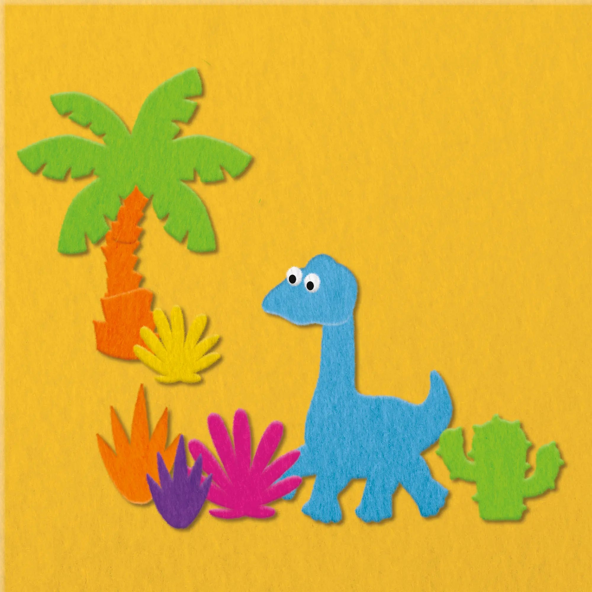 Fuzzy Felt Dinosaur