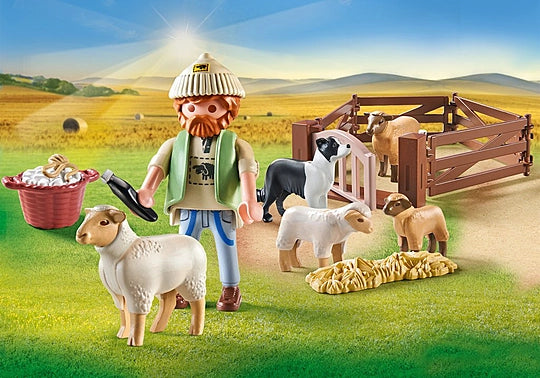 Playmobil Young Shepherd with flock of Sheep