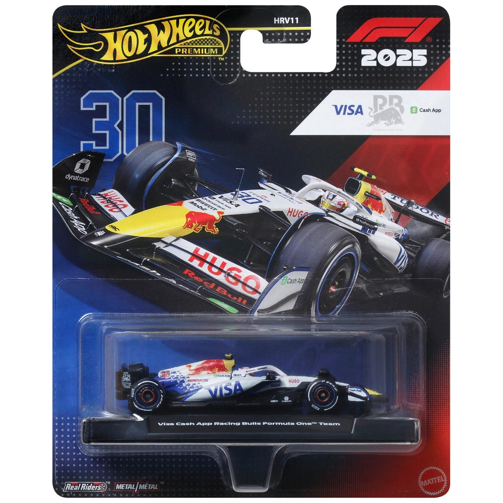 Hot Wheels Premium 2025 Formula 1 Diecast Cars Visa Cash App Racing Bulls F1 Team 1:64 Scale
