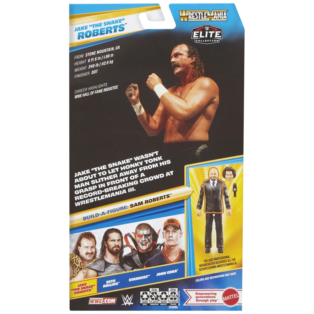 WWE Jake "The Snake" Roberts Wrestlemania Elite Action Figure