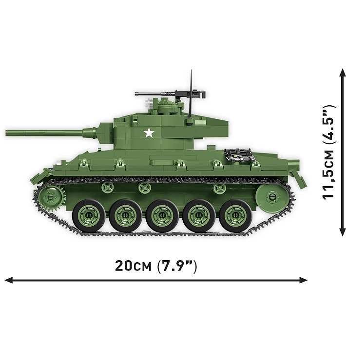 Cobi 2543 M24 Chaffee WWII 590 Piece Set