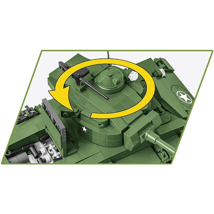 Cobi 2543 M24 Chaffee WWII 590 Piece Set