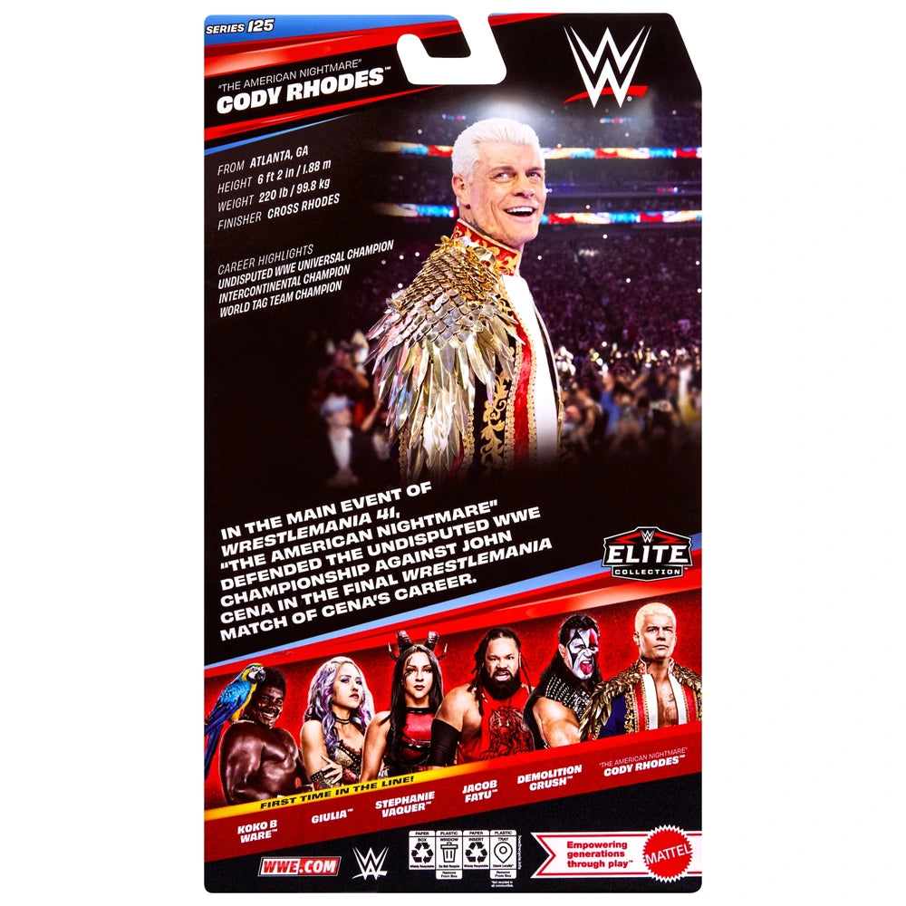 WWE "The American Nightmare" Cody Rhodes Elite Collection 125 Action Figure